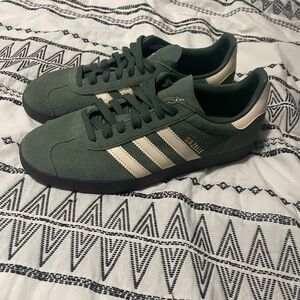 adidas Gazelle Green and Cream Sneakers